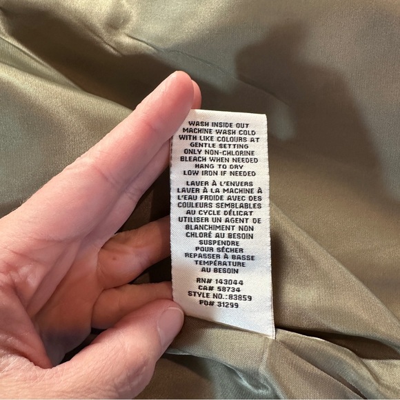 Bagatelle Collection Lightweight Army Green Hooded Jacket - Size Large - Picture 10 of 10